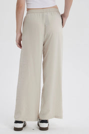 Pantalón Mujer Pretina Beige