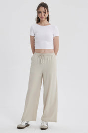 Pantalón Mujer Pretina Beige