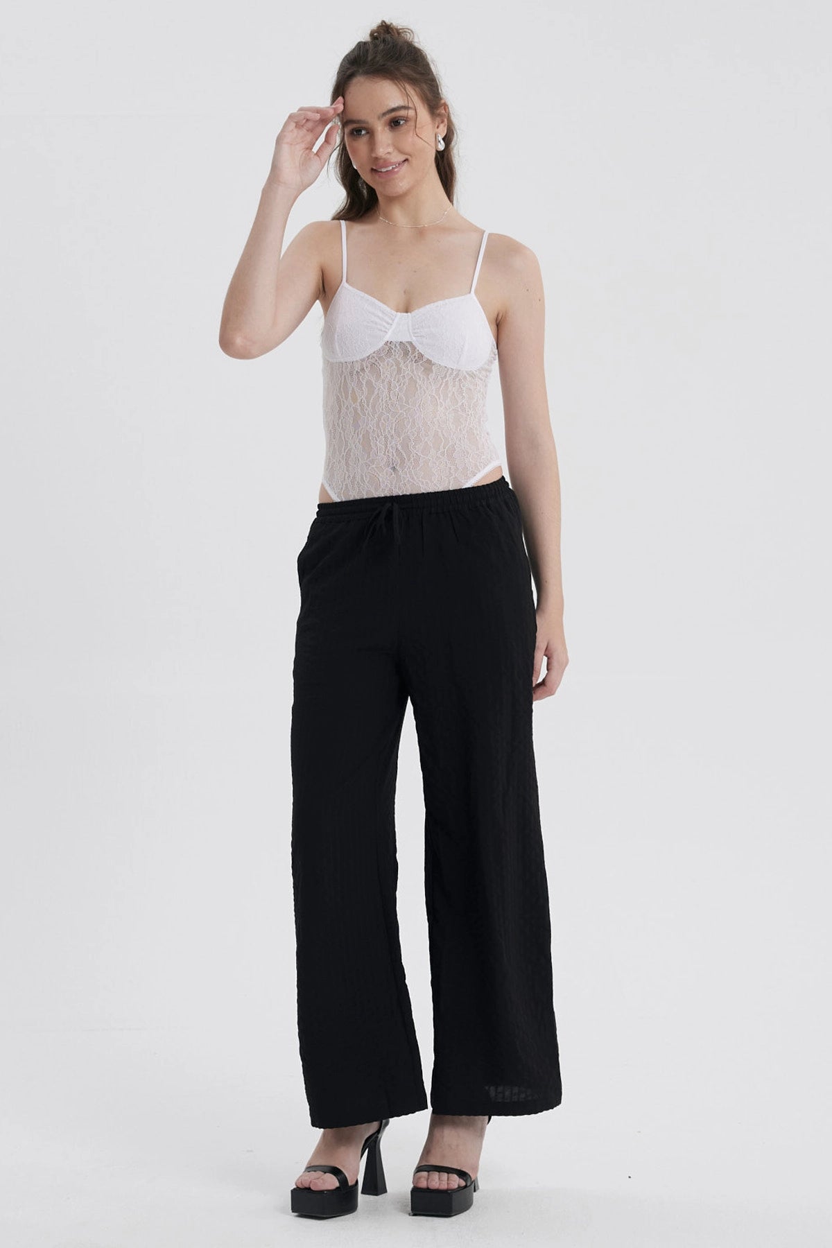 Pantalón Mujer Pretina Negro