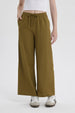 Pantalón Mujer Pretina Verde Olivo