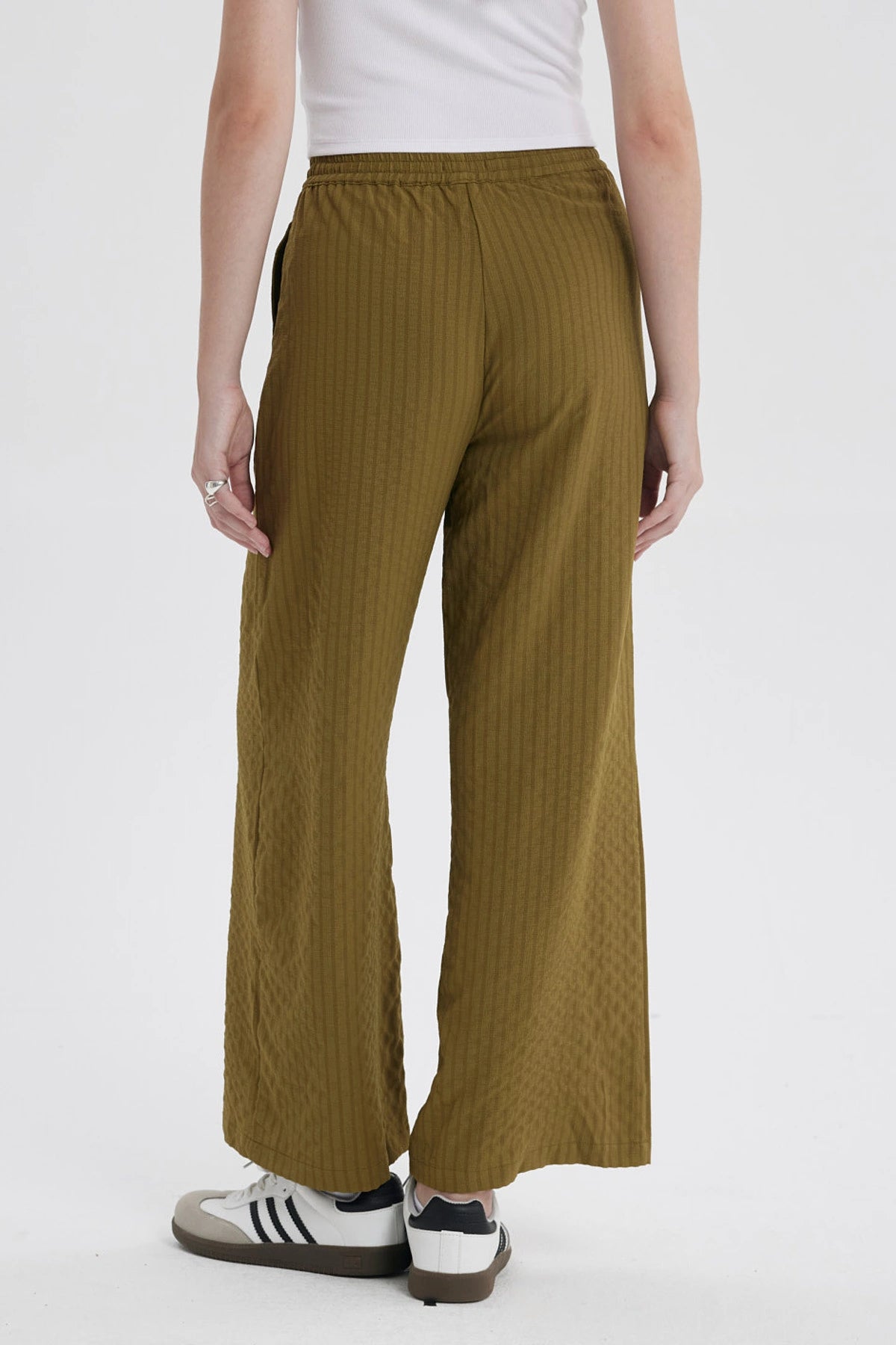 Pantalón Mujer Pretina Verde Olivo