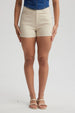 Short Mujer Gabardina Color Beige
