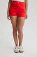 Short Mujer Gabardina Color Rojo