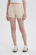 Short Mujer Sastrero Beige