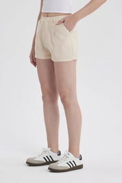 Short Mujer Sastrero Beige