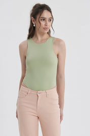 Polera Mujer Body Basic Verde Claro
