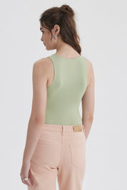 Polera Mujer Body Basic Verde Claro