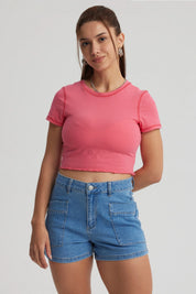 Polera Mujer Juvenil Rosado
