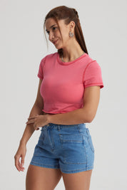 Polera Mujer Juvenil Rosado