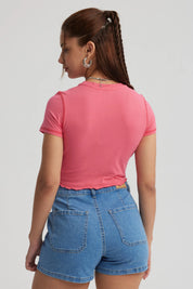 Polera Mujer Juvenil Rosado