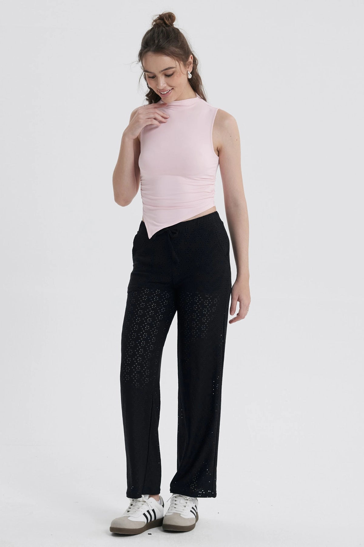 Polera Mujer Basta Asimétrica Rosa