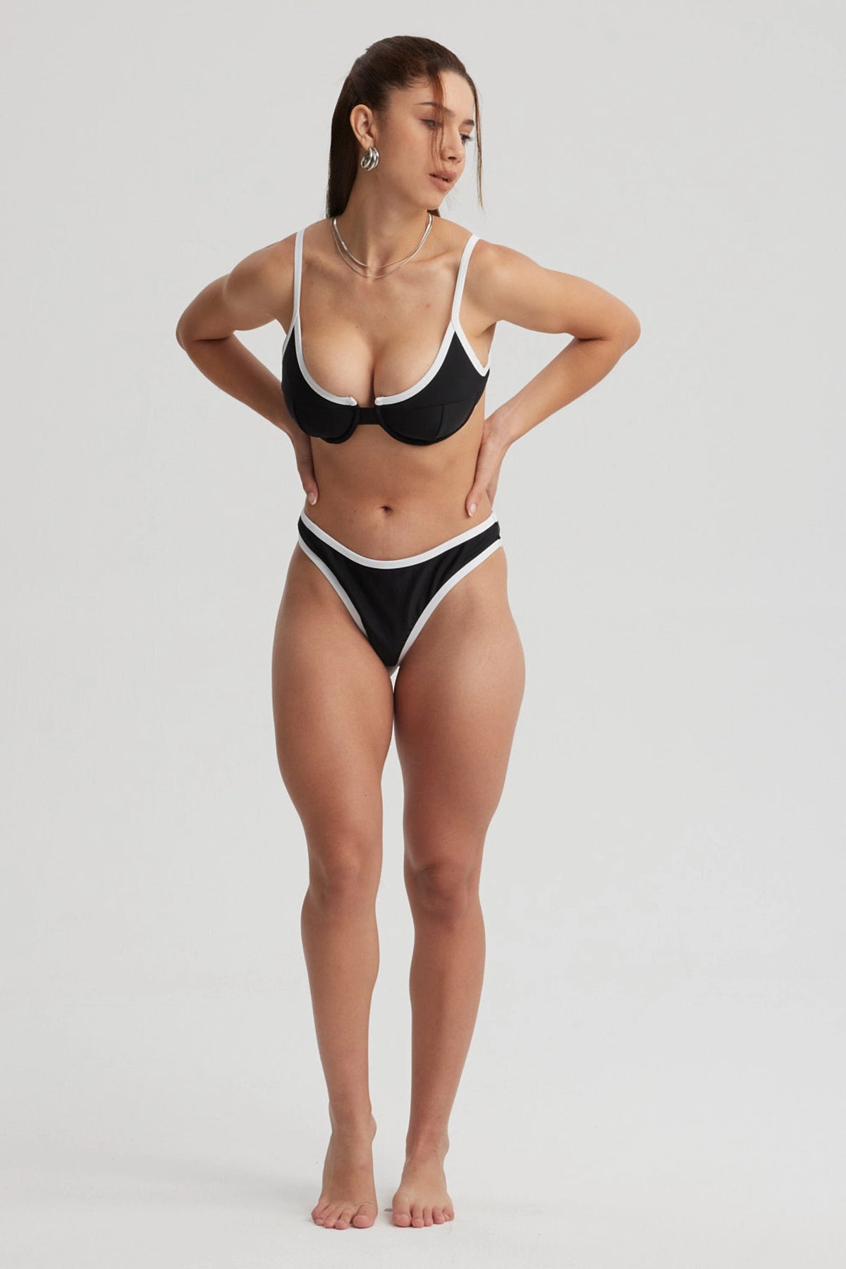 Traje de Baño Mujer Vivo Contraste Negro