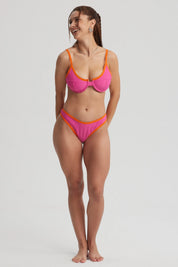Traje de Baño Mujer Calzón Bikini Vivo Fucsia