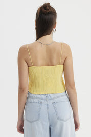 Polera Mujer Pabilo Textura Amarillo