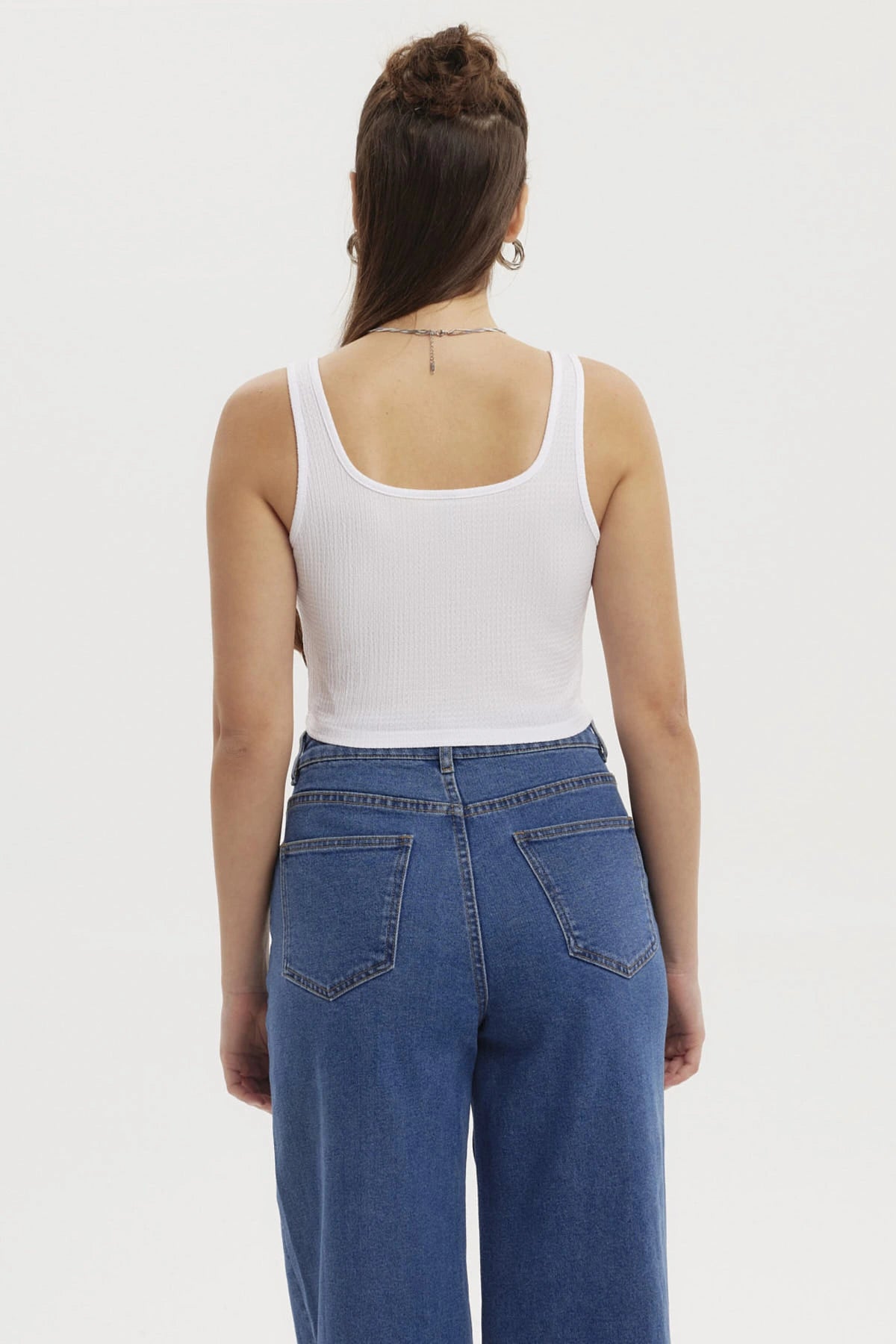 Polera Mujer Argolla Blanco