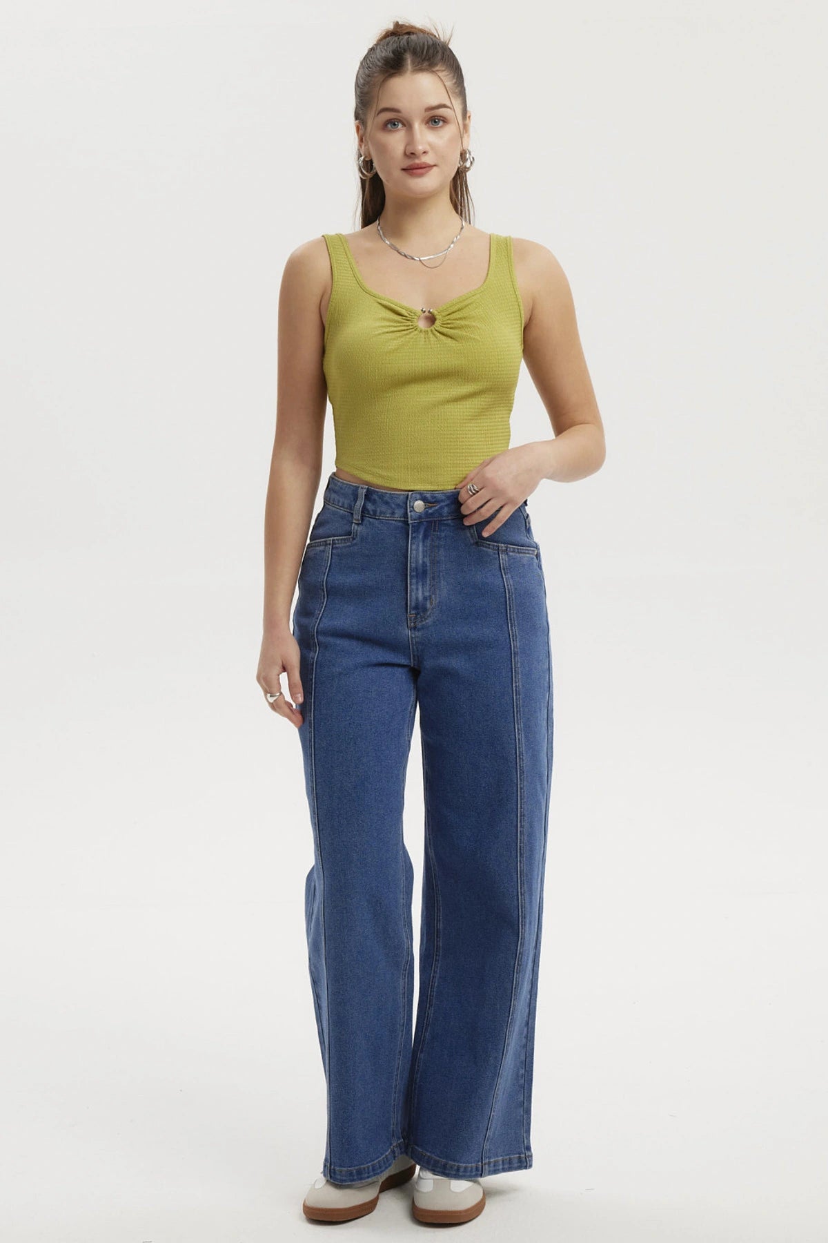 Polera Mujer Argolla Verde