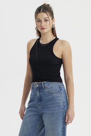 Peto Mujer Musculosa Negro