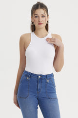 Peto Mujer Musculosa Blanco