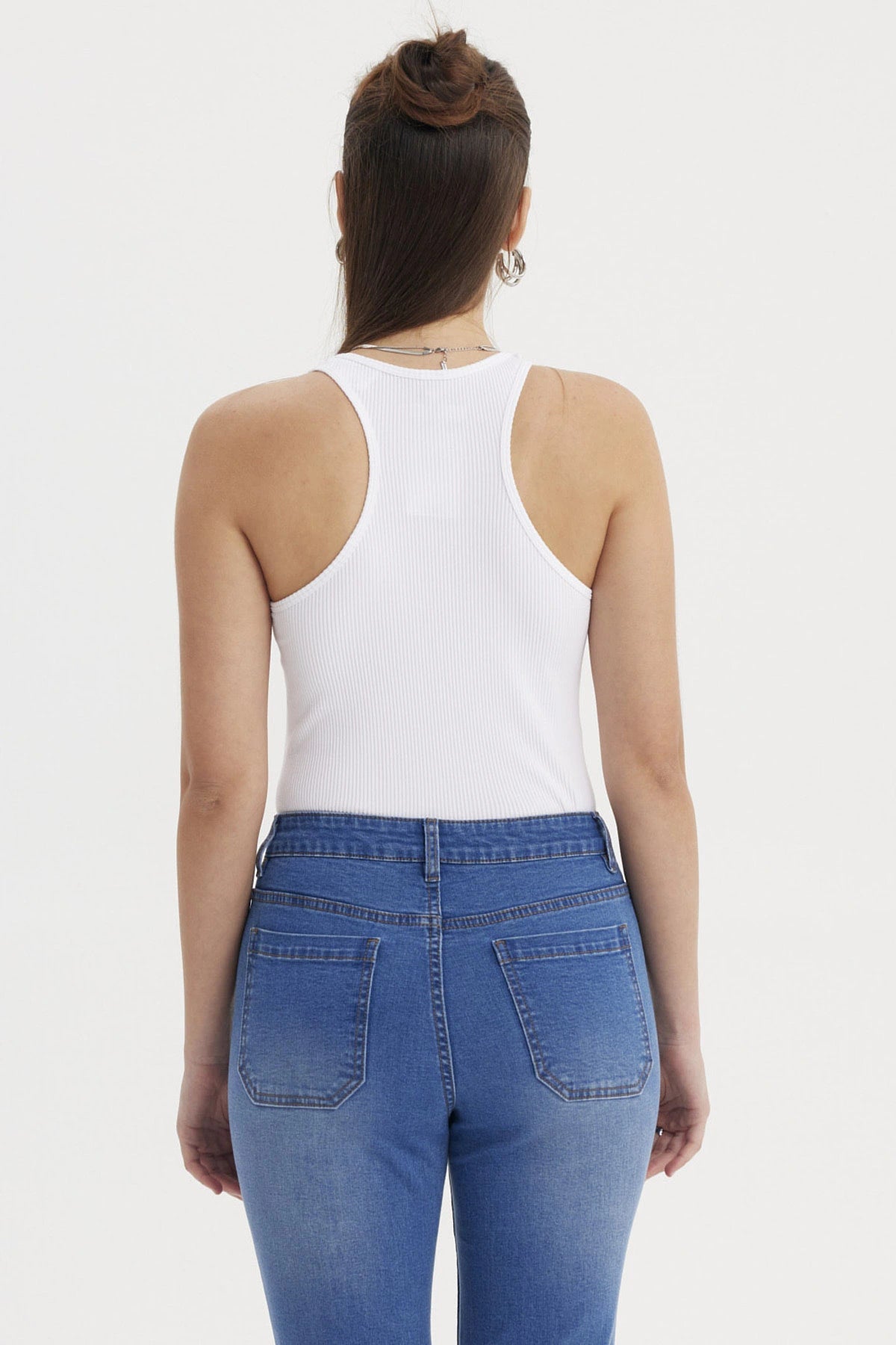 Peto Mujer Musculosa Blanco