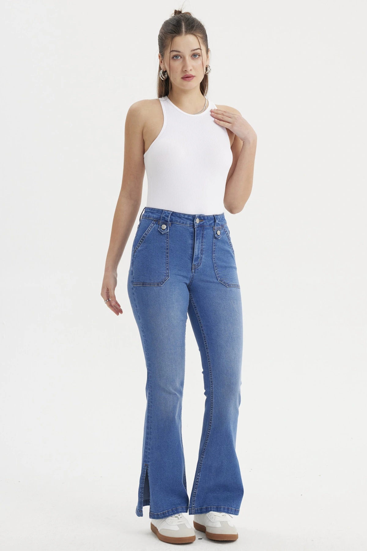 Peto Mujer Musculosa Blanco