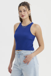 Peto Mujer Musculosa Celeste Oscuro