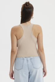 Peto Mujer Musculosa Beige