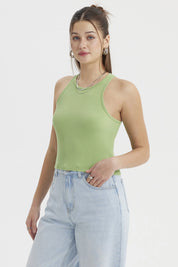 Peto Mujer Musculosa Verde Claro