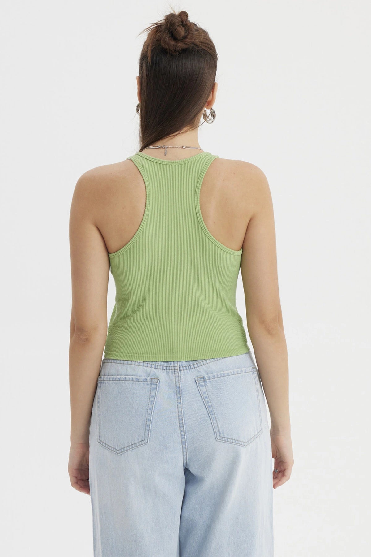 Peto Mujer Musculosa Verde Claro