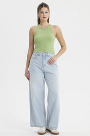 Peto Mujer Musculosa Verde Claro