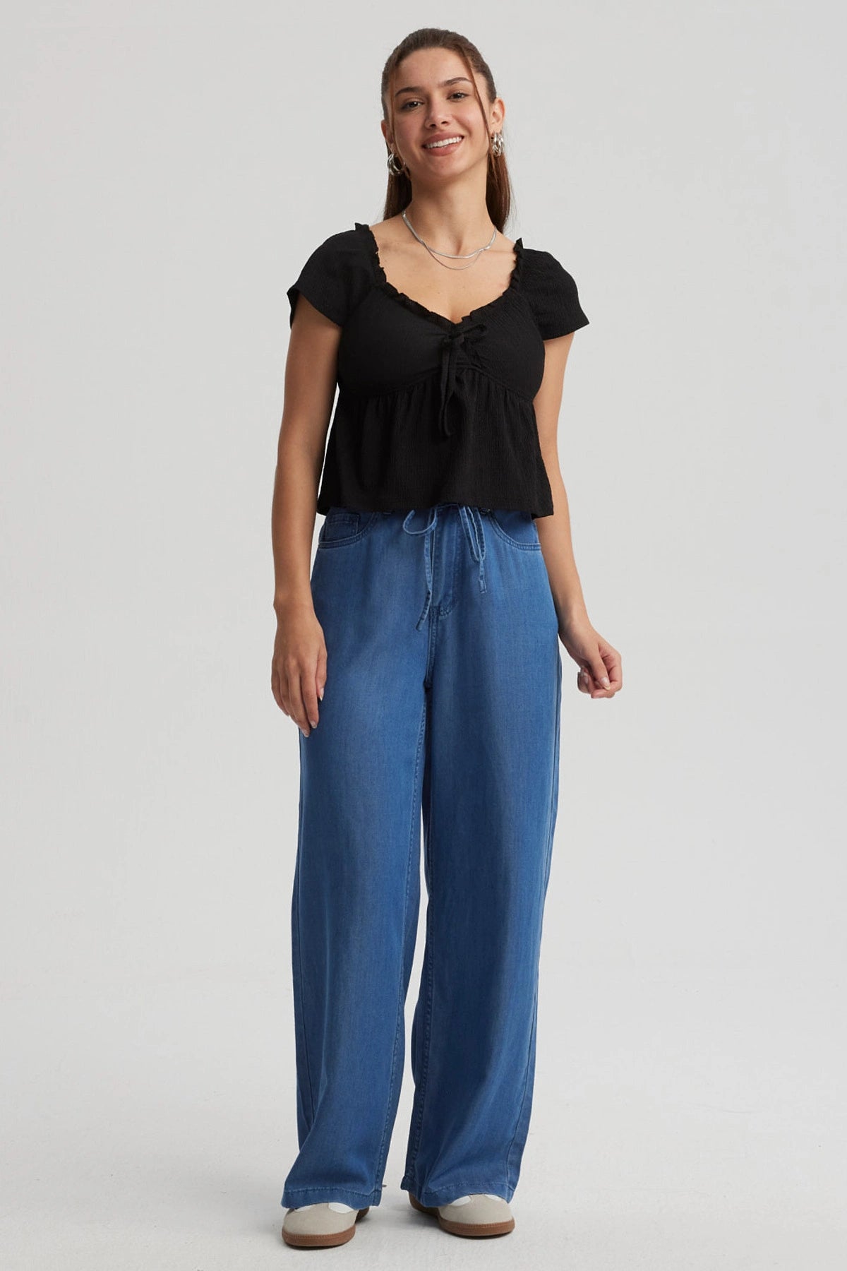 Polera Mujer Escote Rule Negro