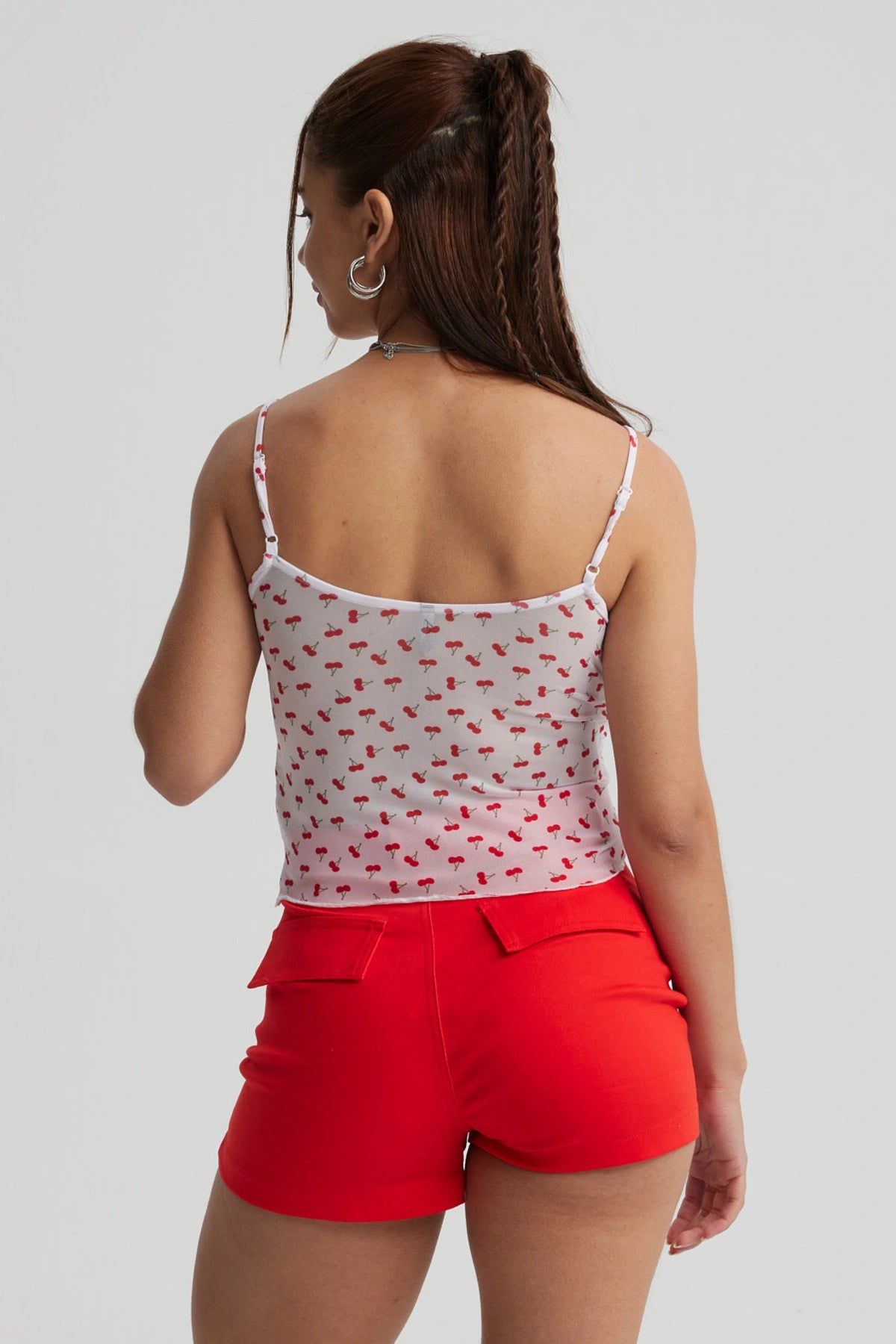 Polera Mujer Mesh Pabilo Blanco