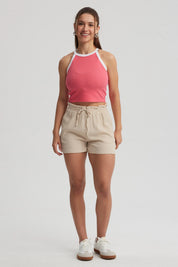 Short Mujer Lazo Beige Claro