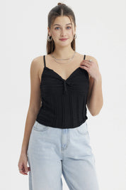 Peto Mujer Texturizada Negro