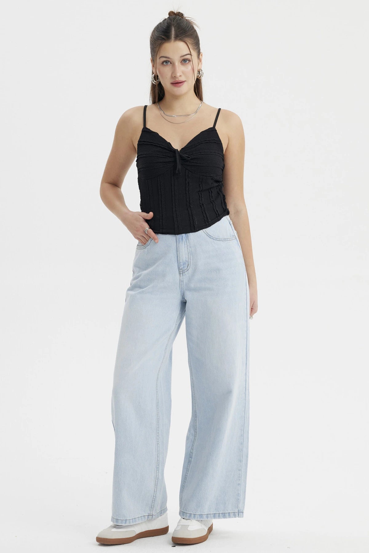 Peto Mujer Texturizada Negro