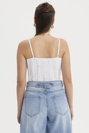 Peto Mujer Texturizada Blanco