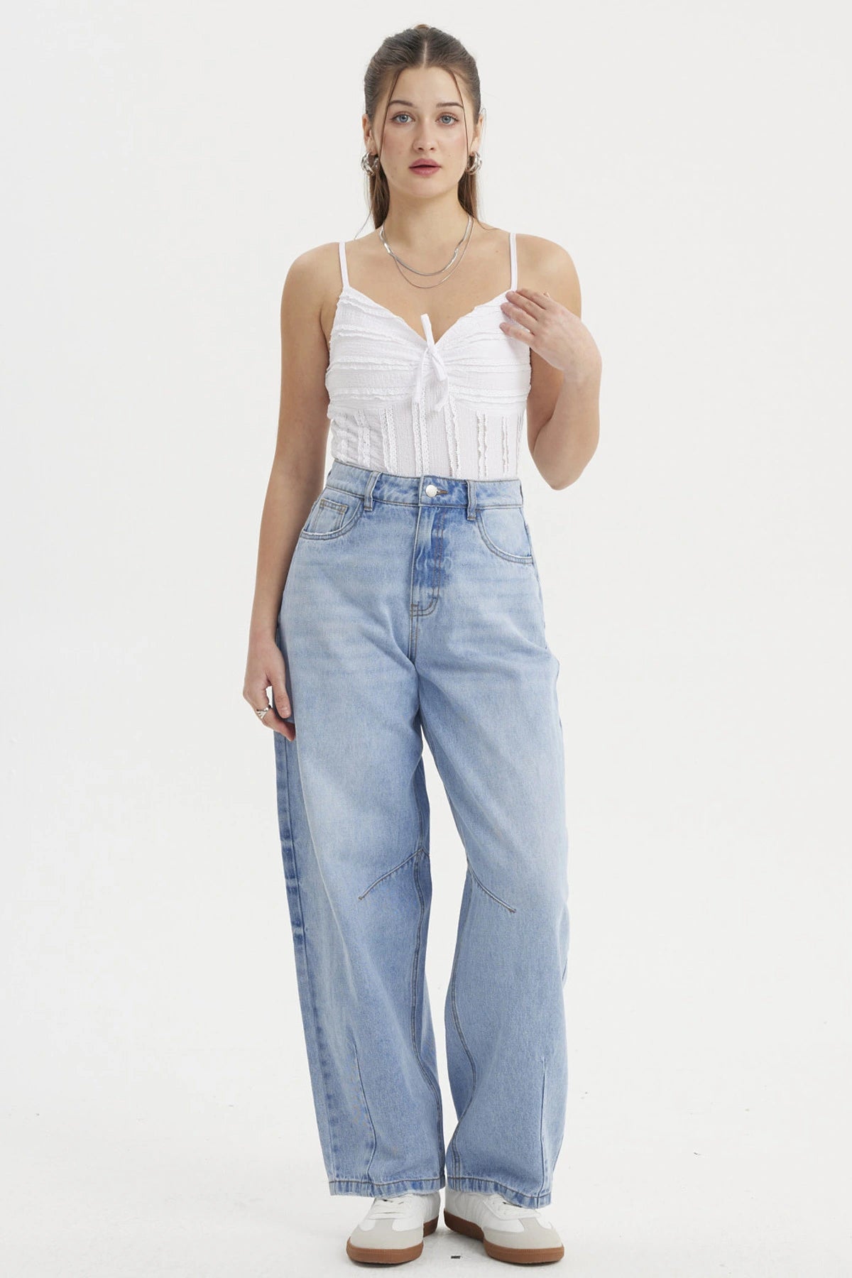 Peto Mujer Texturizada Blanco