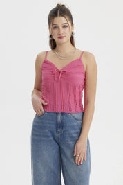 Peto Mujer Texturizada Rosado