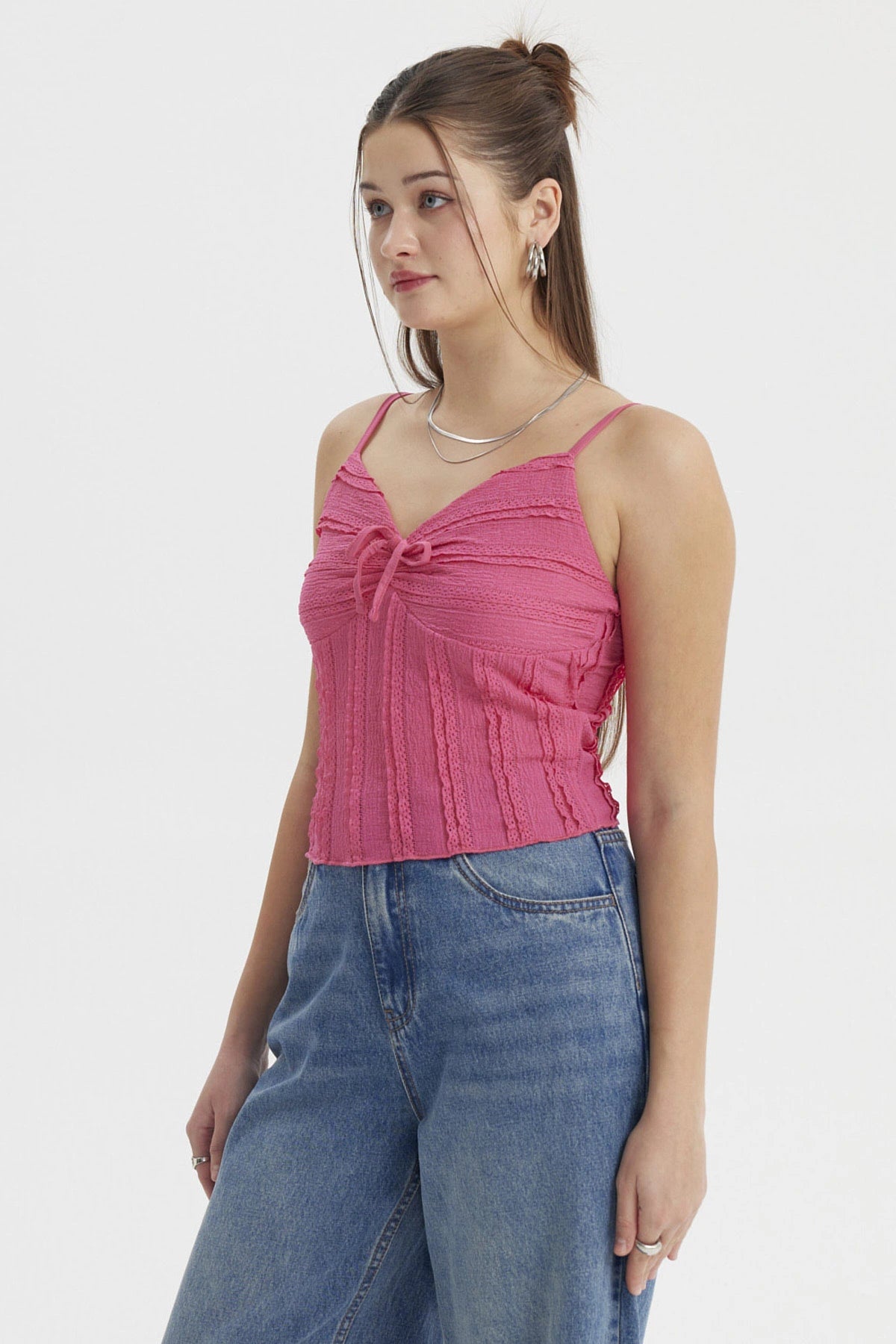 Peto Mujer Texturizada Rosado