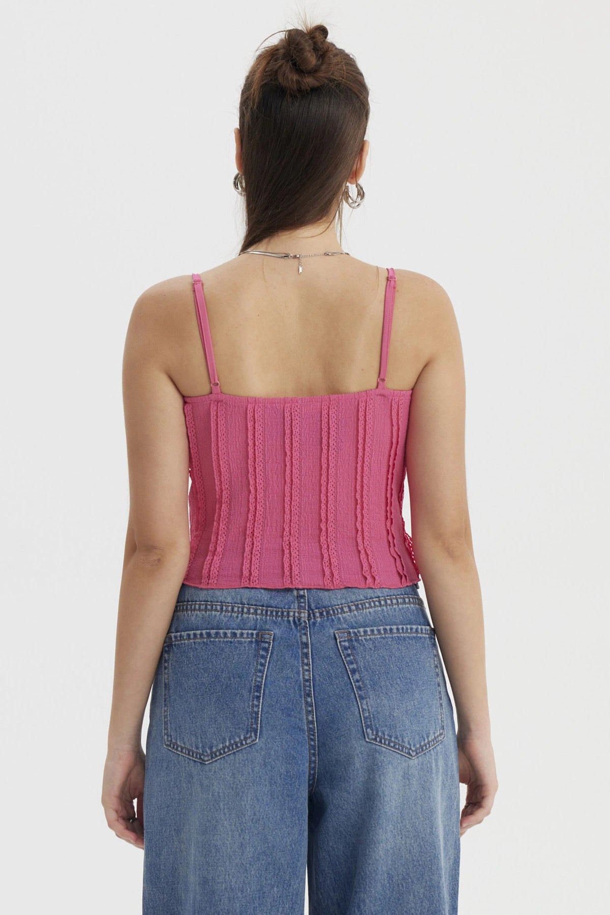 Peto Mujer Texturizada Rosado