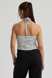 Polera Mujer Textura Blanco