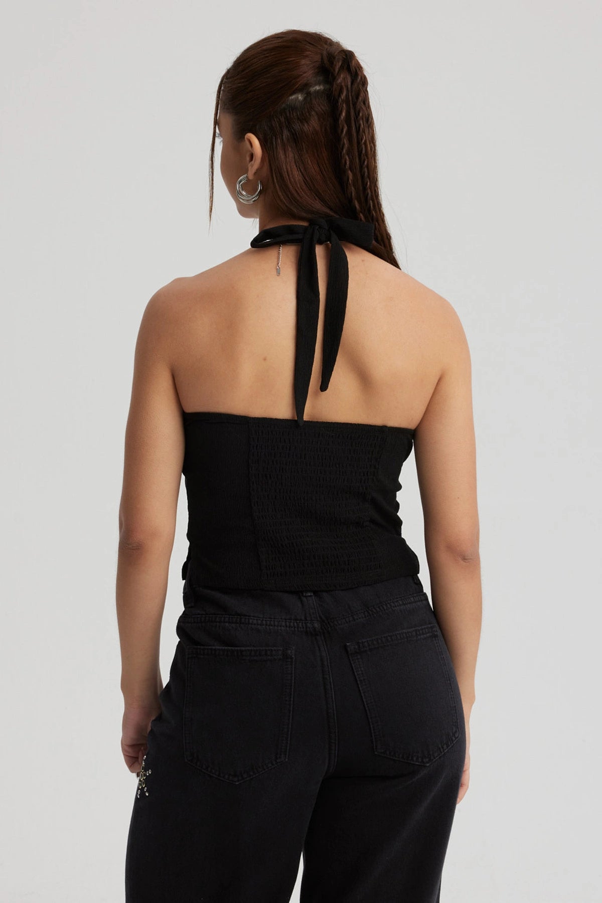 Polera Mujer Textura Negro