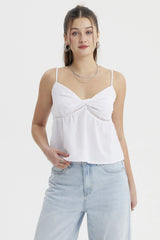 Peto Mujer Pabilo Plumeti Blanco