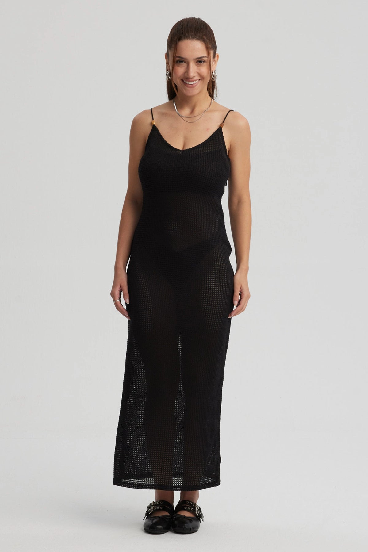 Vestido Mujer Largo Negro