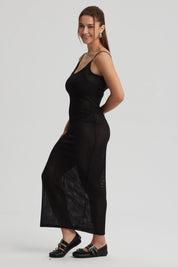 Vestido Mujer Largo Negro