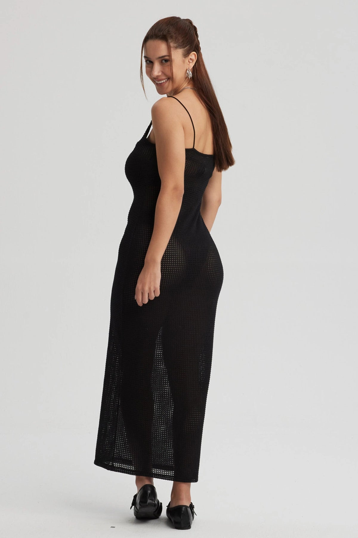 Vestido Mujer Largo Negro