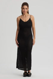 Vestido Mujer Largo Negro