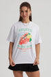Polera Mujer Oversize Recogido Blanco