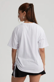 Polera Mujer Oversize Recogido Blanco