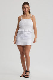 Peto Mujer Pabilo Panal Blanco