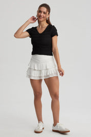 Polera Mujer Texturas Negro